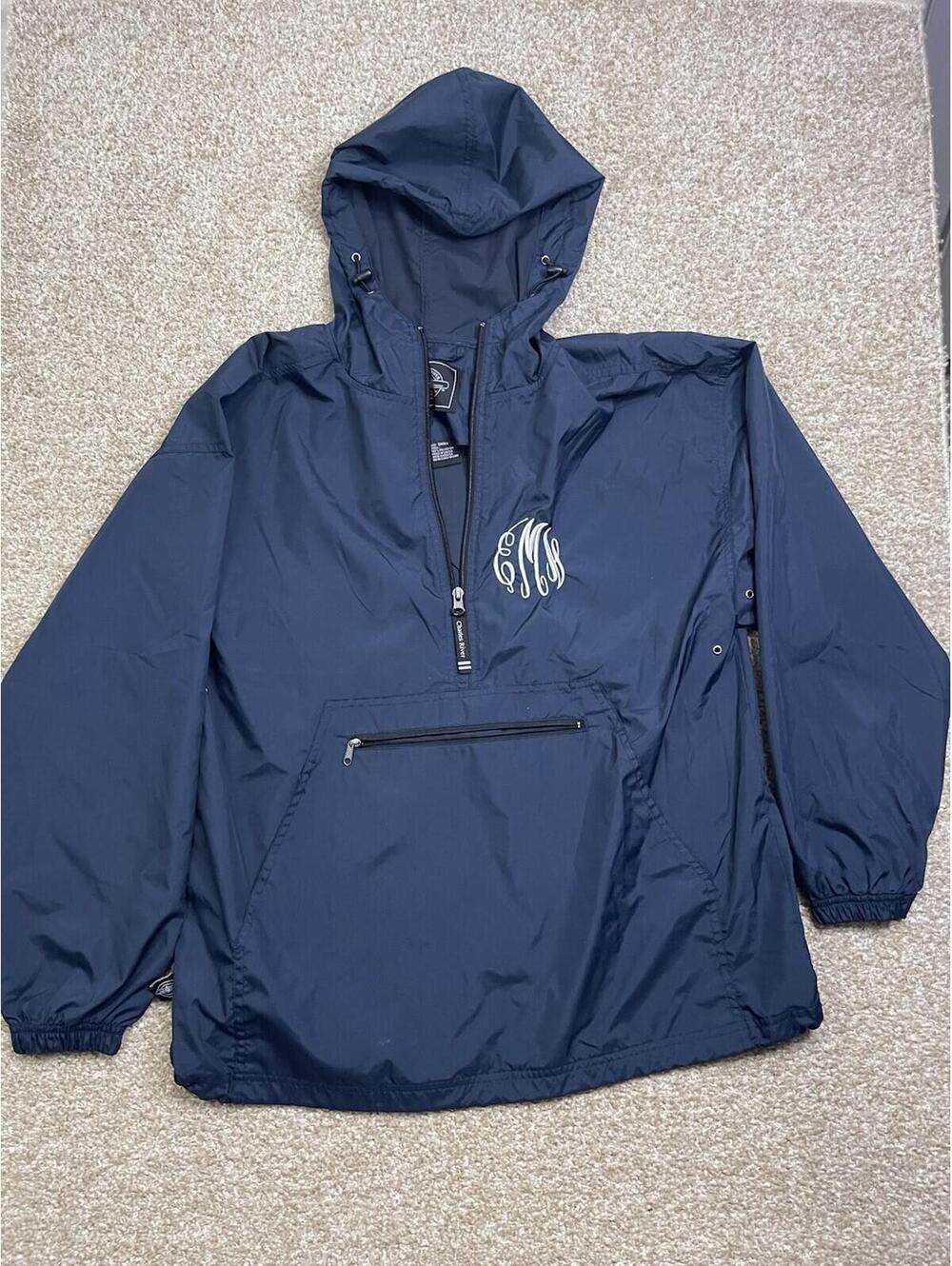 Charles River Apparel  Unisex Small Windbreaker Rain Jacket Blue
